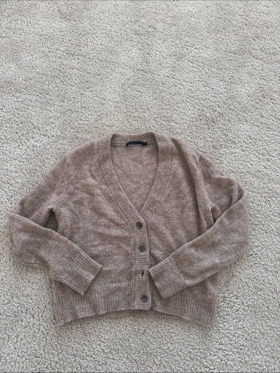Jenni Kayne Sweaters - Jenni Kayne Dusty Taupe V-Neck Button Cardigan